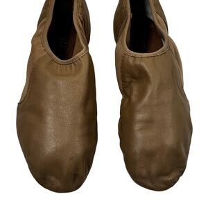 Bloch Tan Leather Women's Size 8 Ballet Flats Sock Dance Shoes